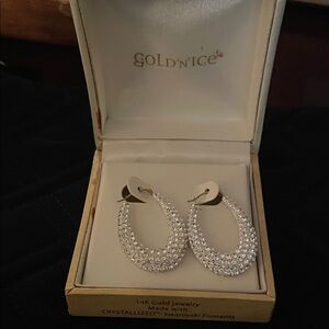 Silver Earrings with Swarovski Elements